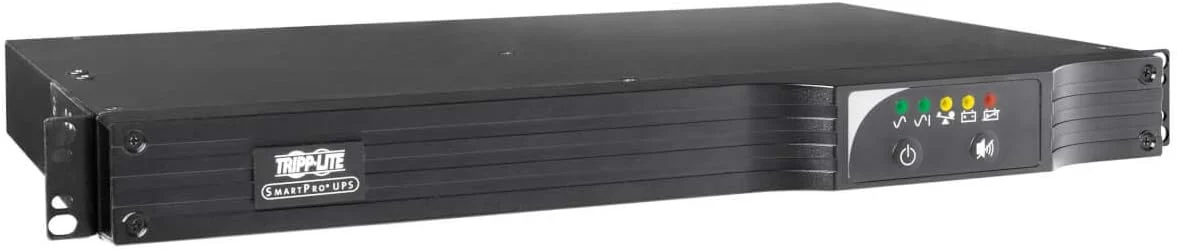Tripp Lite 500VA Smart UPS Back Up, 300W Line-Interactive, 1U Rackmount, Network Card Options, USB, DB9 Serial, 2 & 3 Year Warranties, $250,000 Insurance (SMART500RT1U)