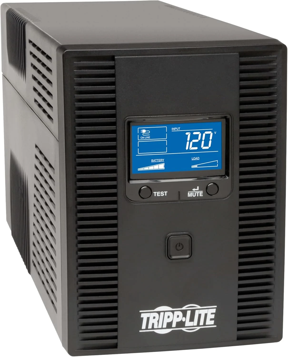 Tripp Lite SMART1300LCDT 1300VA UPS Battery Backup, AVR, LCD Display, 8 Outlets, 120V, 720W, Tel & Coax Protection, USB, 3 Year Warranty & $250,000 Insurance Black