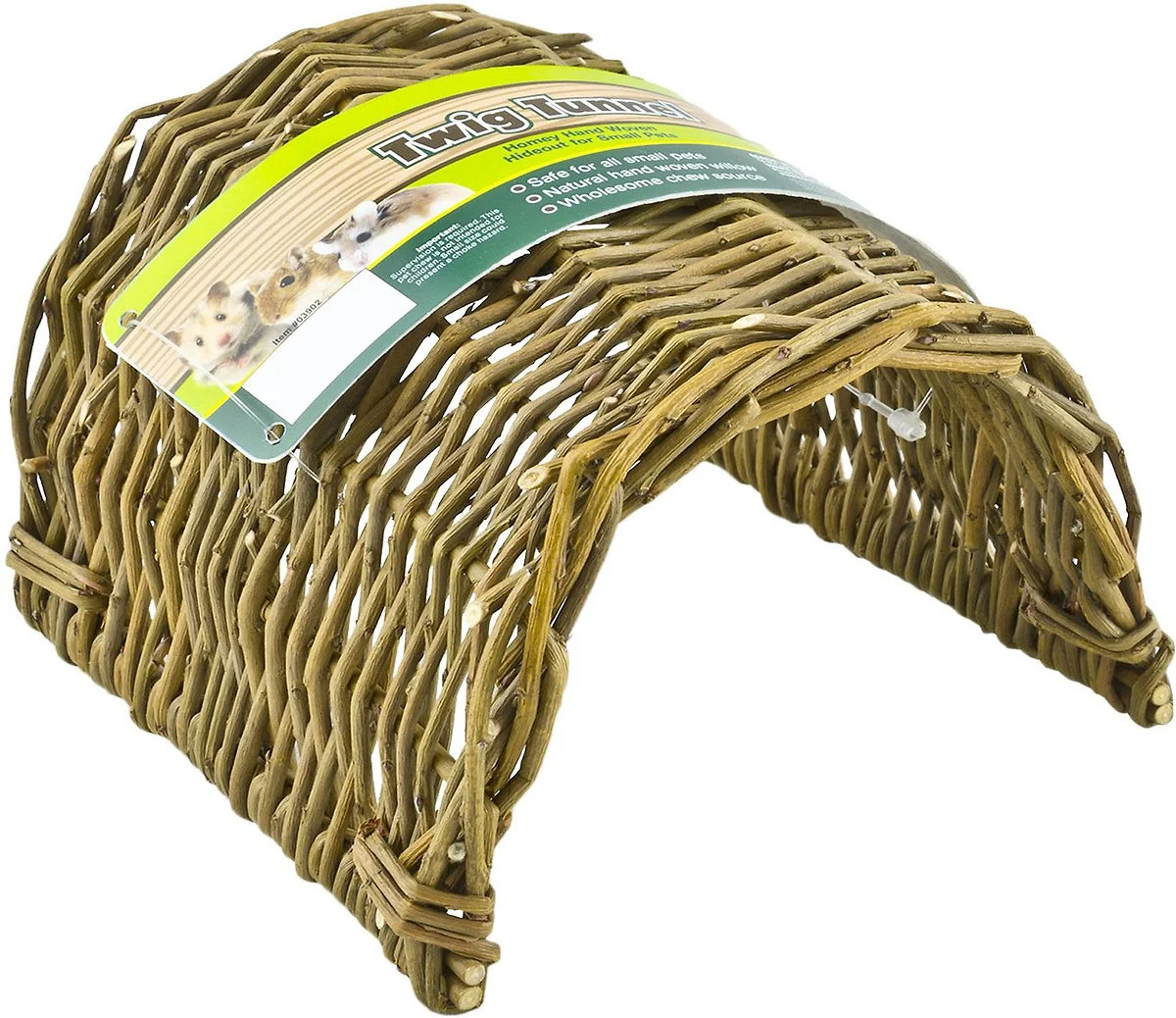 Ware Manufacturing Hand Woven Willow Twig Tunnel Small Pet Hideout, Large