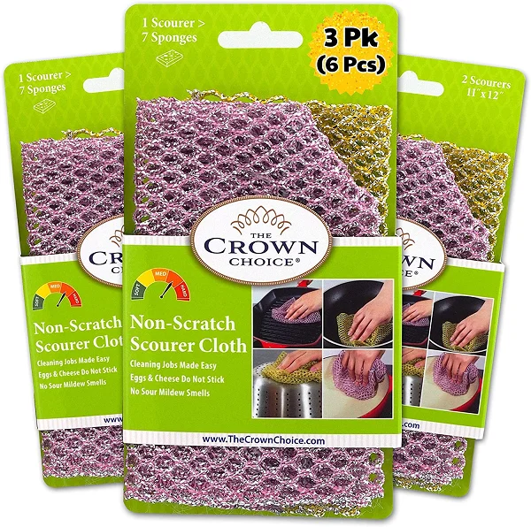 Ultra Durable Non-Scratch Dish Rags for Washing Dishes (6PCs) – Heavy Duty