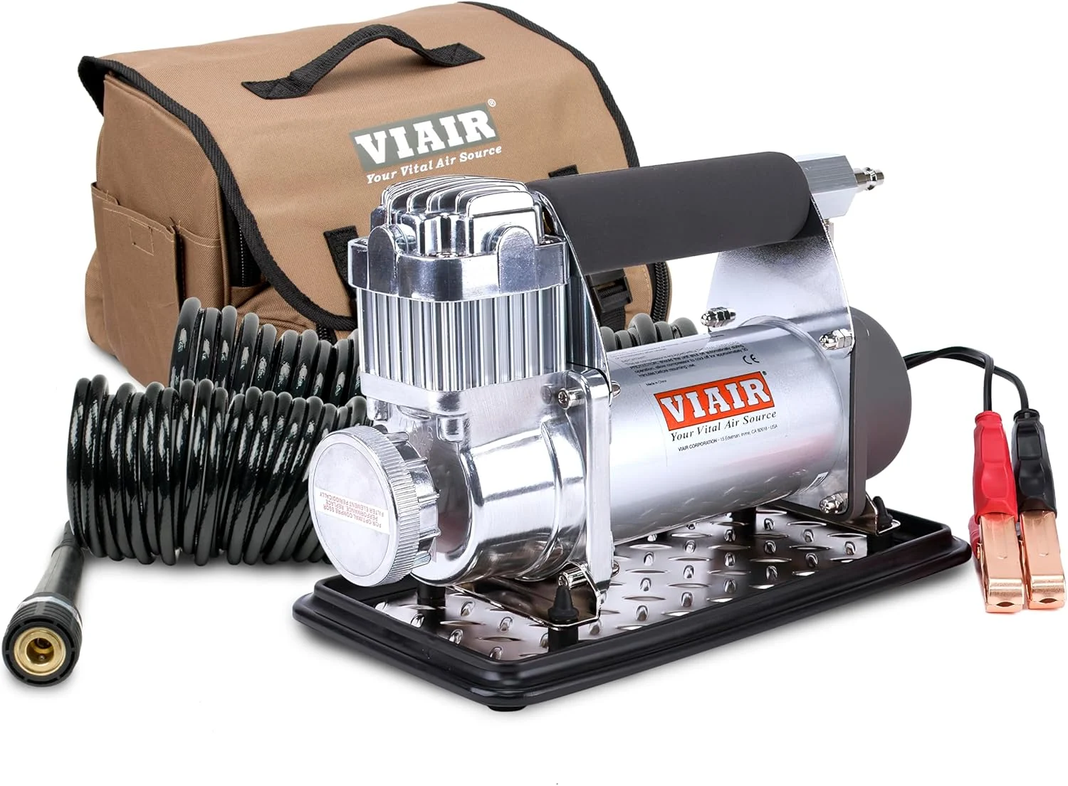 VIAIR 400P-RV/40047 Automatic Portable Compressor, Tire Inflator Kit, Air Compressor for RV, Truck, Jeep, and SUV Tires, Portable Air Pump Kit, RV Accessories, 150 PSI/2.30 CFM