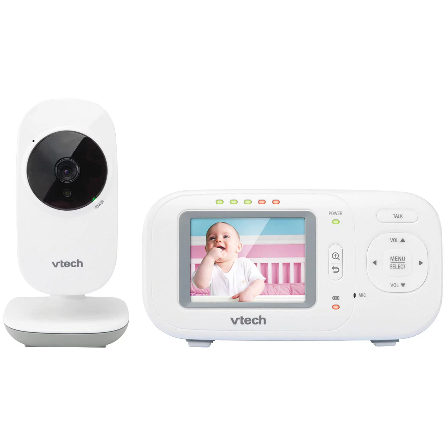 VTech 2.4″ Full-Color Digital Video Baby Monitor & Automatic Night Vision, VM2251