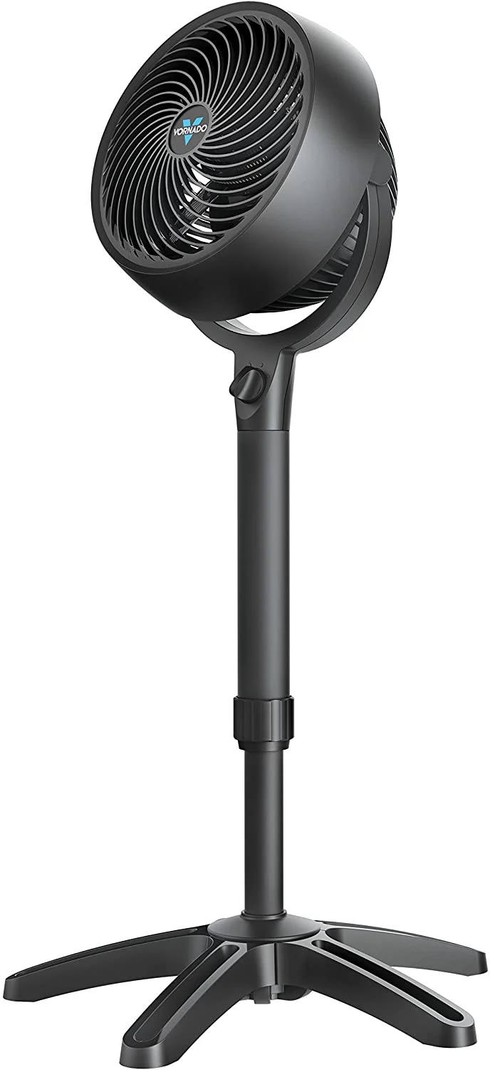 Vornado 38-in 3-Speed Indoor Black Pedestal Fan