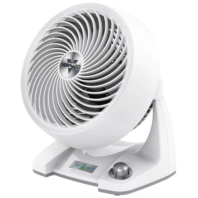 Vornado 7.3-in 99-Speed Indoor White Desk Fan
