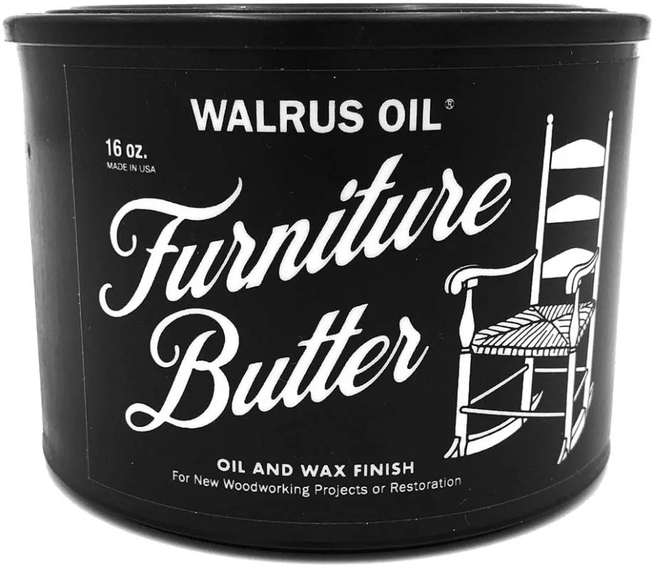 WALRUS OIL – Furniture Butter – Oil and Wax Finish 100% Plant Based, 16oz