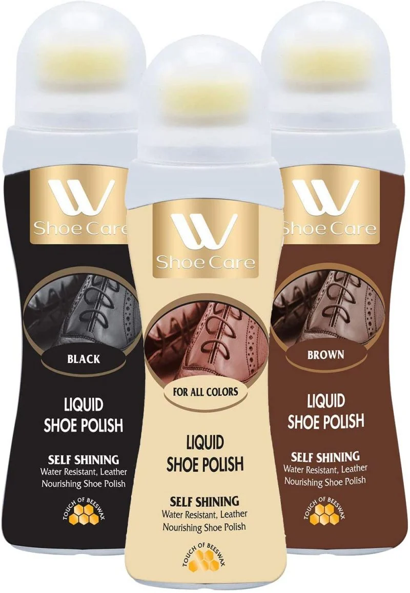 WBM International Liquid Shoe Polish, 75 ml, Each, 3 Piece