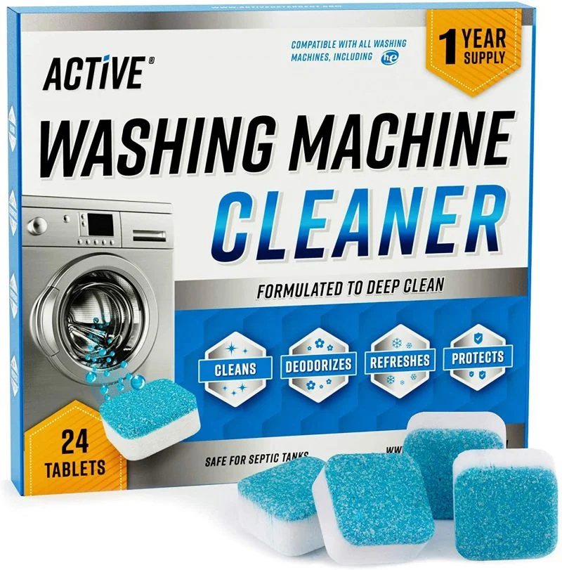 Washing Machine Cleaner Descaler 24 Pack – Deep Cleaning Tablets
