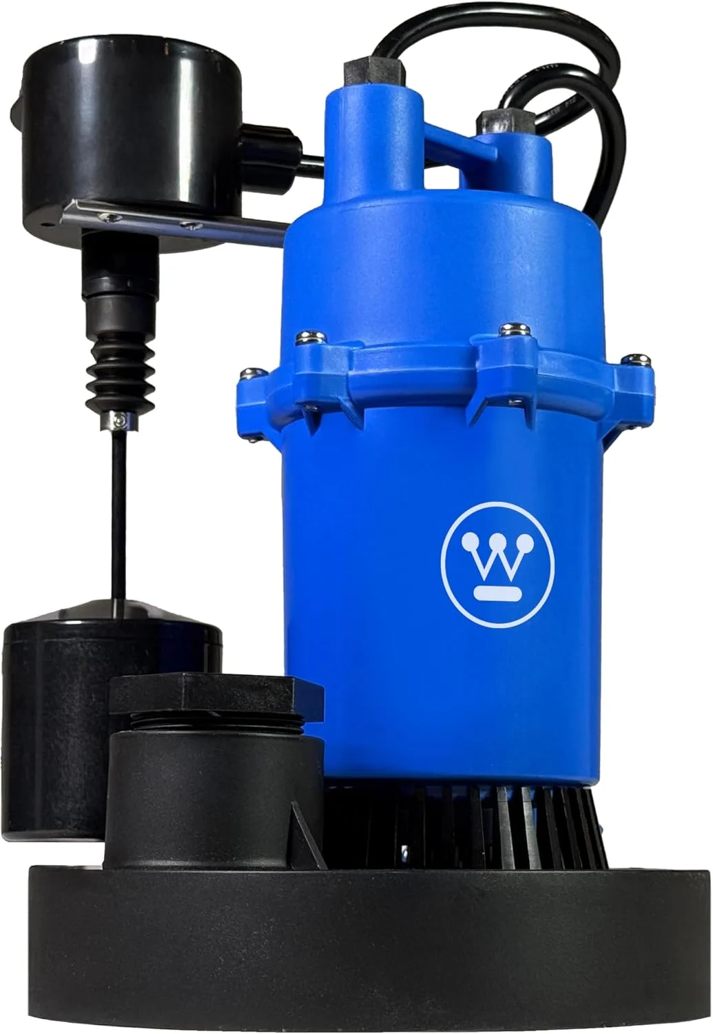Westinghouse – Sump Pump with Integrated Vertical Float Switch – 1/2 HP Up to 4,100 Gallons Per Hour – Heavy Duty Basement Sump Pump Submersible