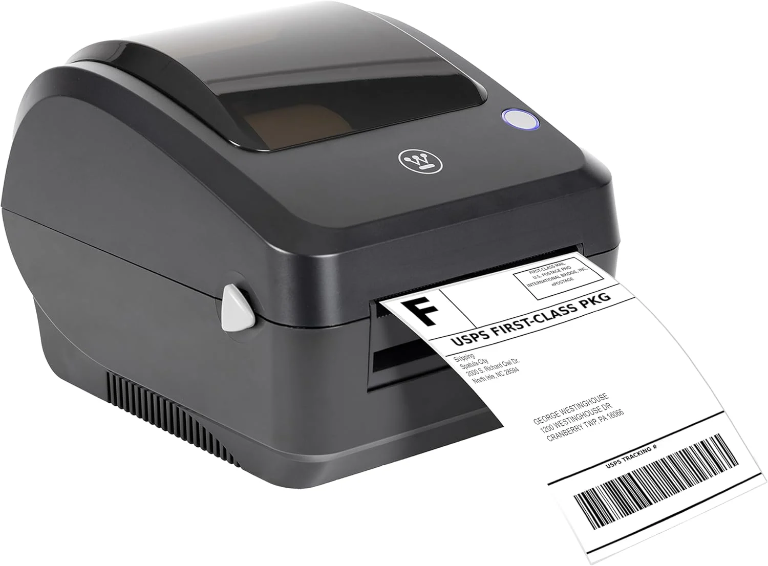 Westinghouse Thermal Shipping Label Printer USB, 4×6 Label Commercial Grade, Compatible with USPS, UPS, FedEx, eBay, Shopify, Amazon, & More, Desktop Label Printer for Packages, Includes Sample Labels