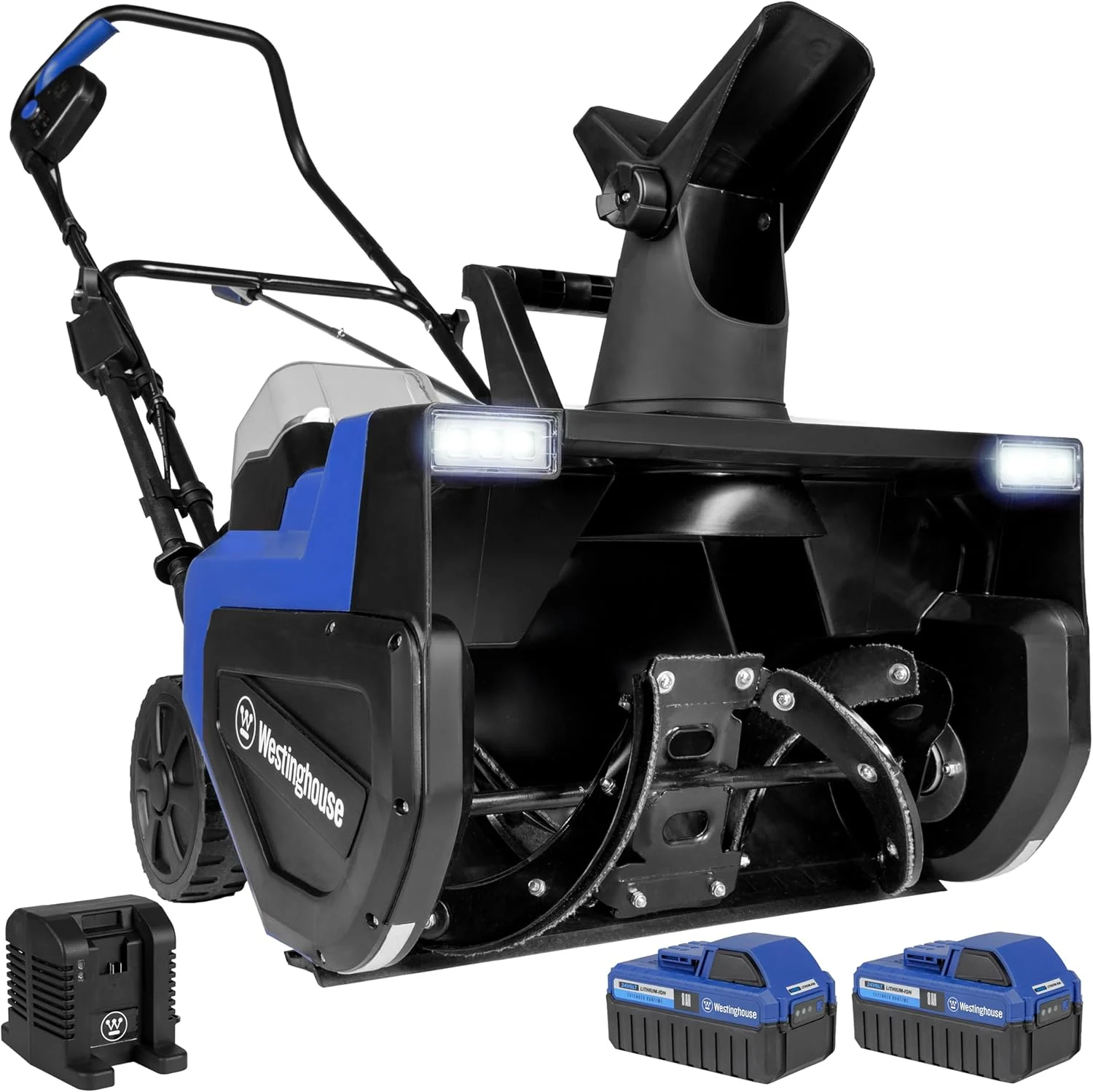 Westinghouse WSnow22 48V Cordless Snow Blower 22 Inch Kit, Steel Auger, LED Lights, 1600W Brushless Motor, 25ft Throwing Distance