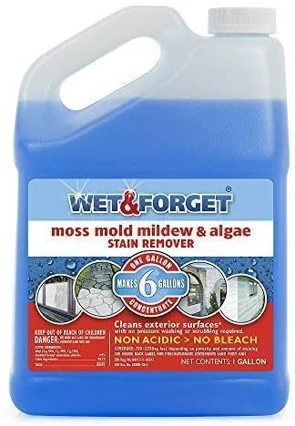 Wet and Forget 10587 1 Gallon Moss, Mold and Mildew Stain Remover