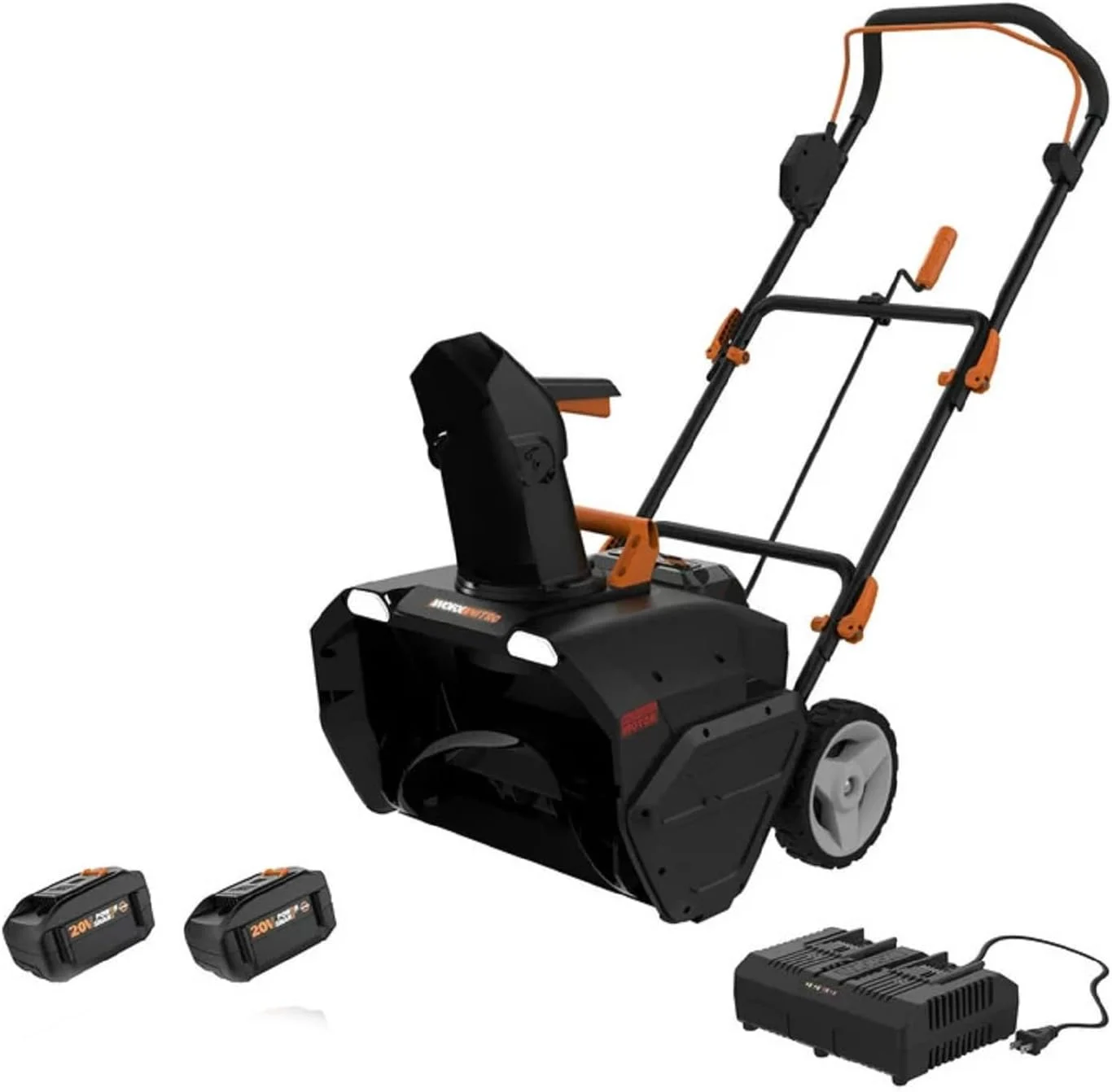 Worx 40V 20″ Cordless Snow Blower Power Share with Brushless Motor – WG471 (Batteries & Charger Included)