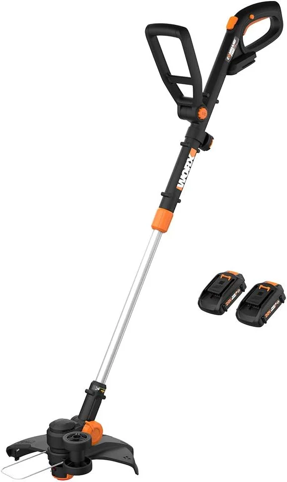 Worx String Trimmer/Edger/Lawn Mower 3-in-1 Grass Trimmer GT Revolution 20V 12″ (2 Batteries & Charger Included) WG170