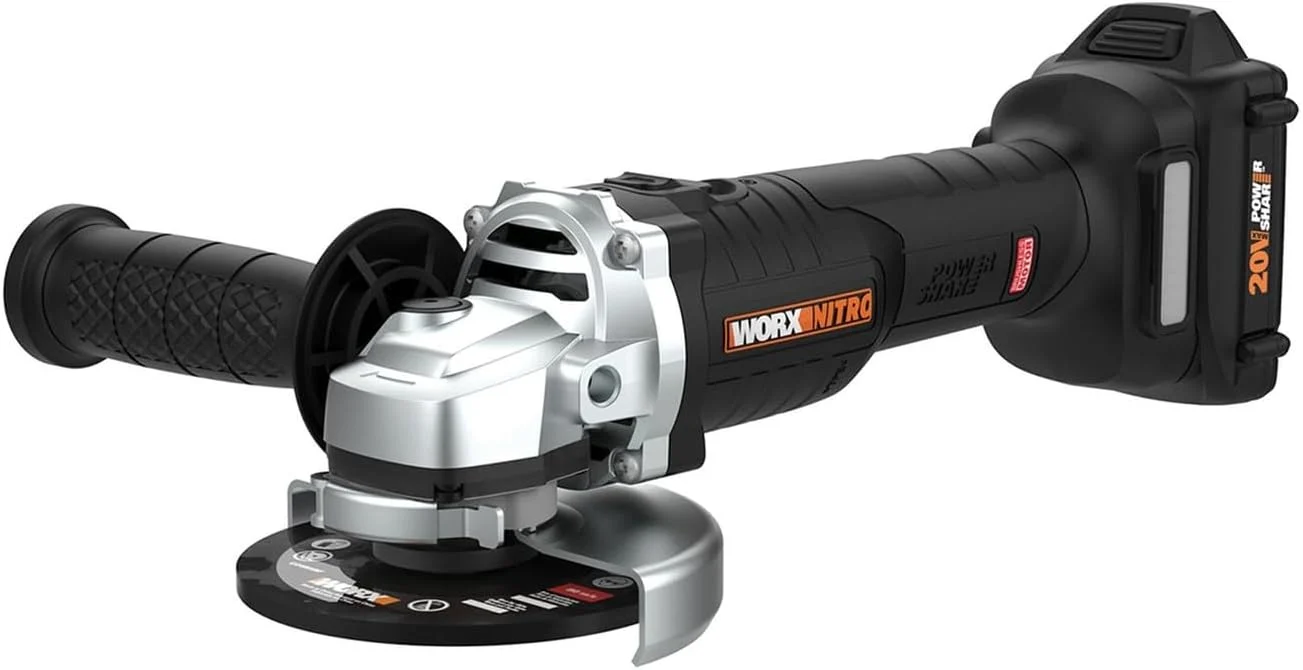 Worx WX812L 20V Power Share Brushless 4-1/2″ Angle Grinder