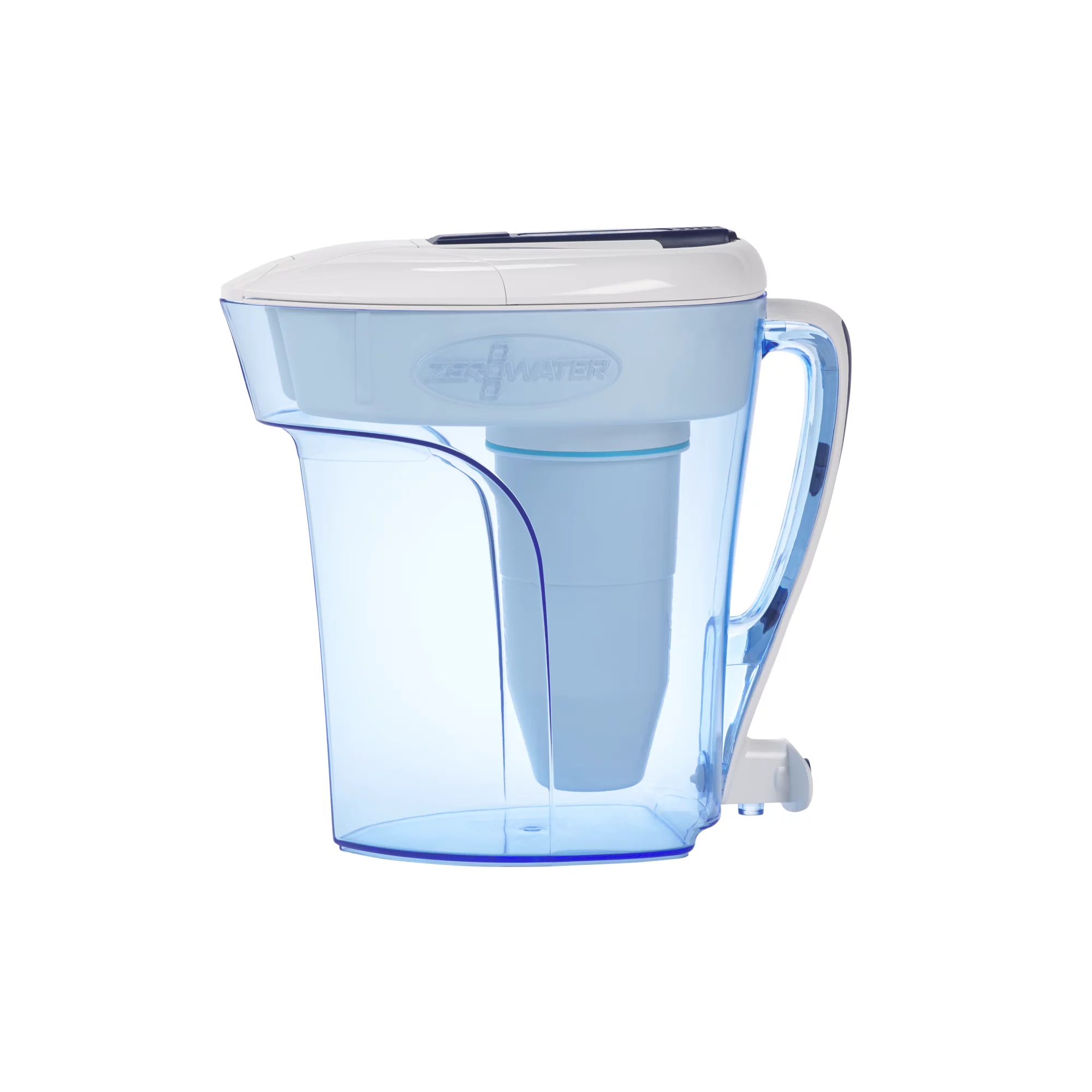 ZeroWater® ZD-012RP 12 Cup Ready-Pour® Filtered Pour-Through Water Pitcher – Blue