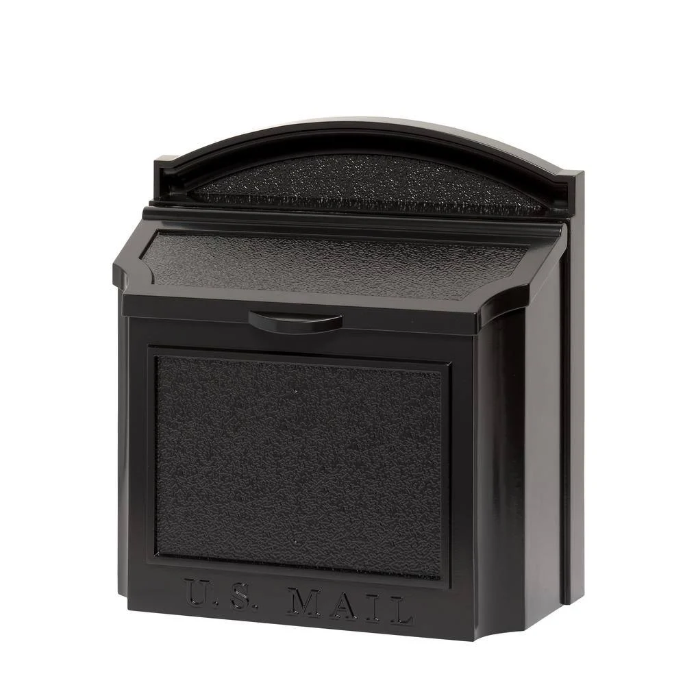 Whitehall Products 16140 Black Wall Mailbox