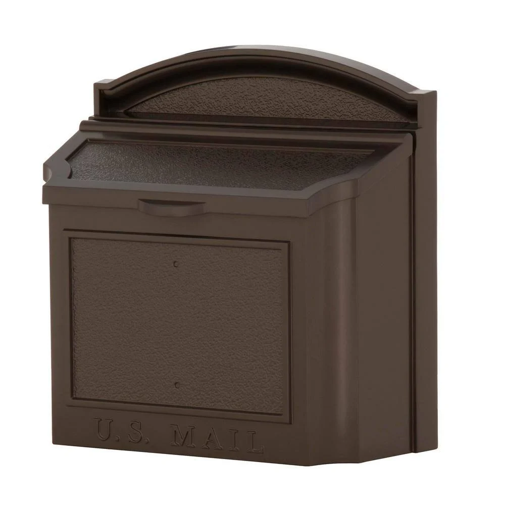 Whitehall Products 16138 French Bronze Wall Mailbox