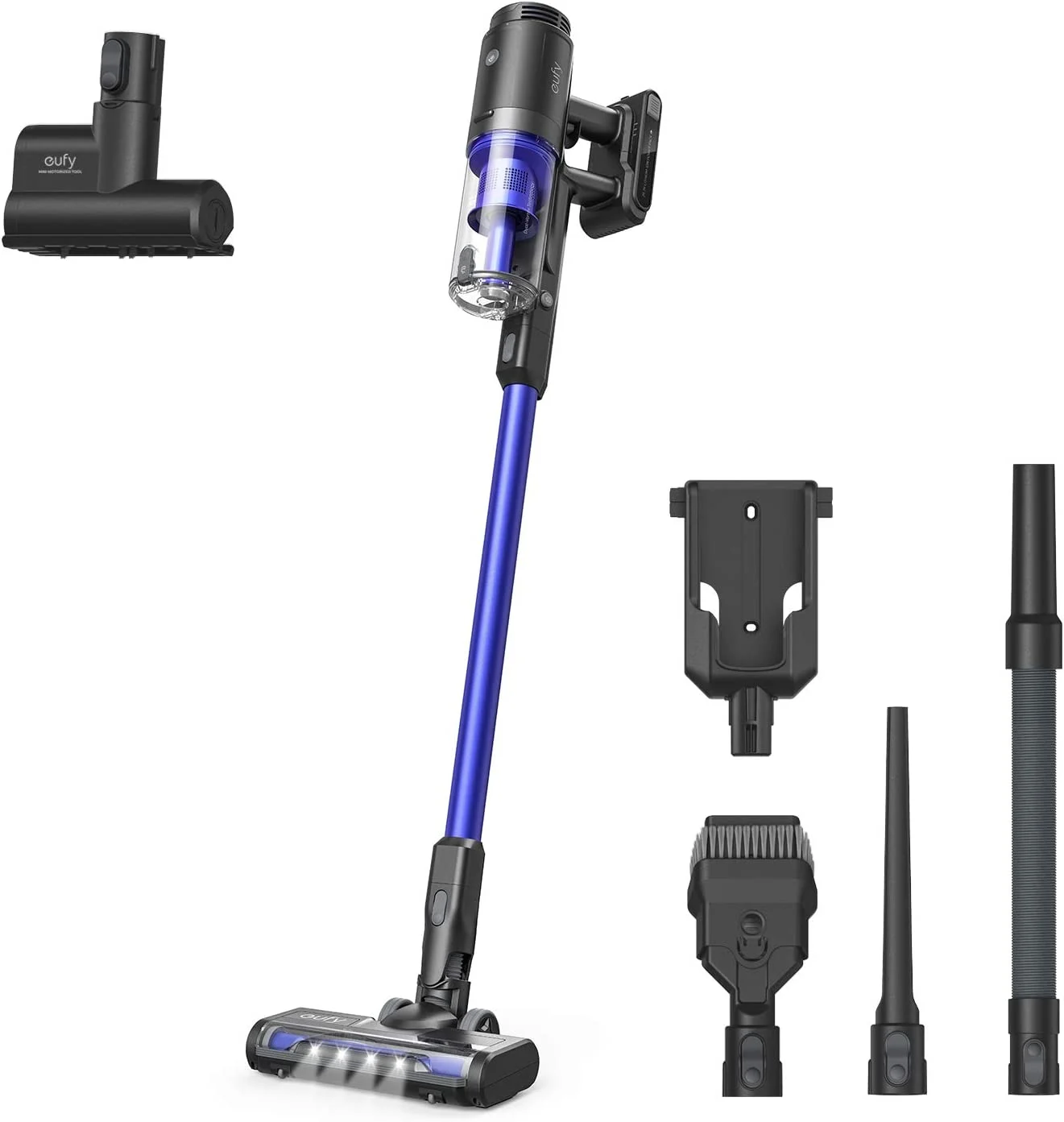 eufy HomeVac S11 Reach Cordless Stick-Vacuum Cleaner Cordless Stick Vacuum, Black (Convertible To Handheld)