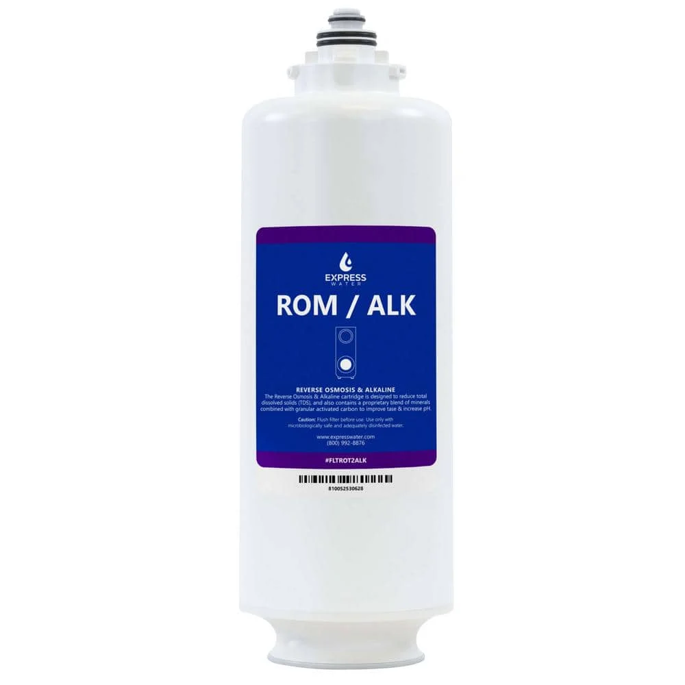 Express Water FLTROT2ALK RO Membrane and Alkaline Remineralization Replacement Water Filter Cartridge for ROT600ALKMBN 1-Pack