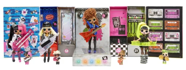 LOL Surprise OMG Remix Super Surprise – 70+ Surprises, 4 Fashion Dolls & 4 Dolls, Boombox Playset