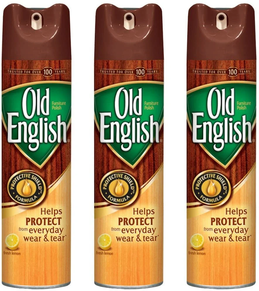 Old English Furniture Polish Spray, Lemon 12.50 oz (Pack of 3)