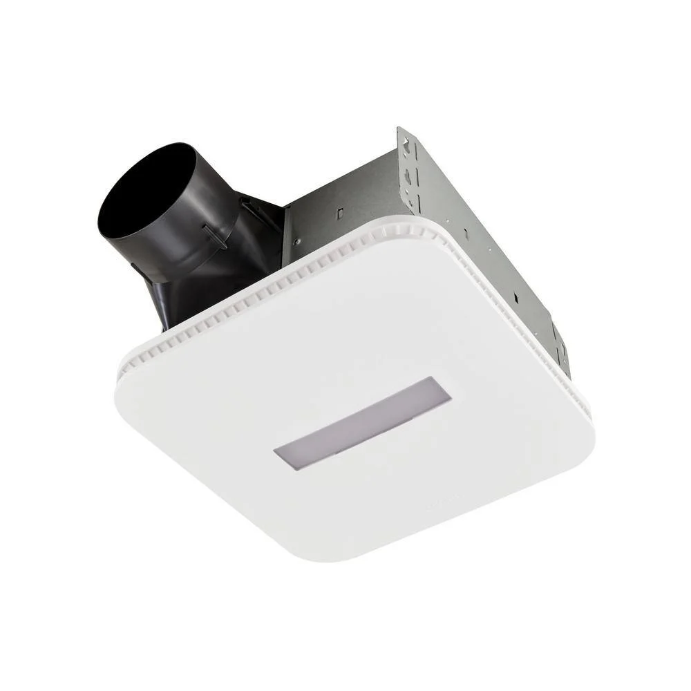 Broan-NuTone AERN80LK Easy to Install 80 CFM Bathroom Exhaust Fan with LED Clean Cover, ENERGY STAR