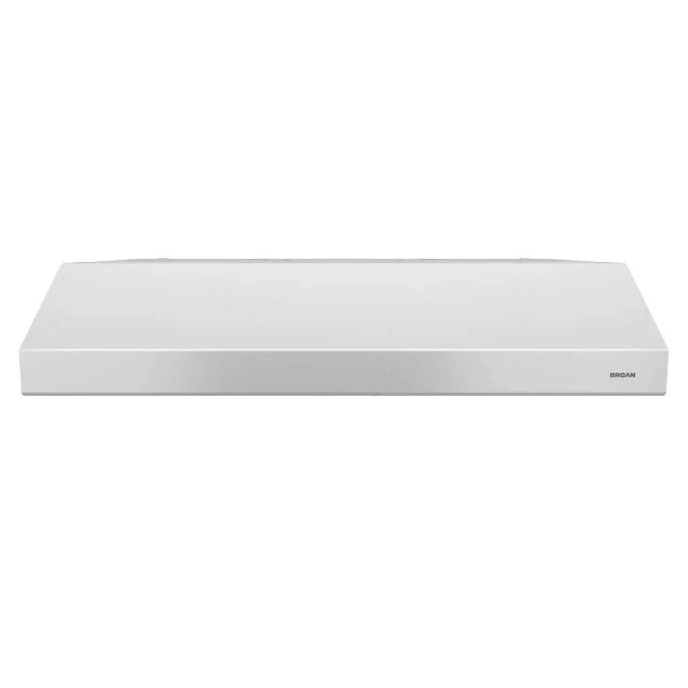 Broan-NuTone BCSD124WW Glacier BCSD 24 in. 300 Max Blower CFM Convertible Under-Cabinet Range Hood with Light and Easy Install System in White